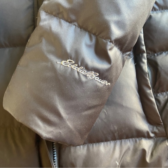 Eddie Bauer | Long Puffer Coat in Cocoa Size TM (Tall Medium) - Picture 15 of 16